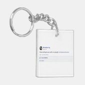 Monoskop "Ik heb niets te redden" Sleutelhanger (Voorkant Links)