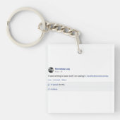 Monoskop "Ik heb niets te redden" Sleutelhanger (Voorkant)