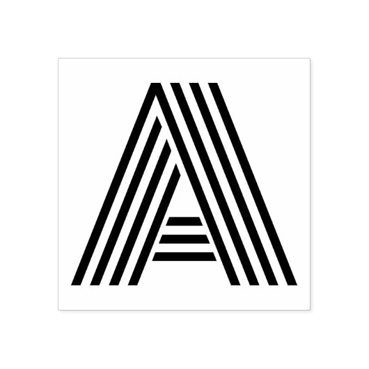 Monoton brief een rubberen stempel (Afrduk)