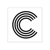Monoton Letter C Rubber Stempel (Afrduk)