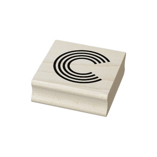 Monoton Letter C Rubber Stempel (Stempel)