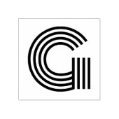 Monoton Letter G Rubber Stempel (Afrduk)