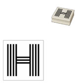 Monoton Letter H Rubber Stamp Rubberstempel (Gestempeld)