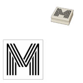 Monoton Letter M Rubber Stamp Rubberstempel (Gestempeld)