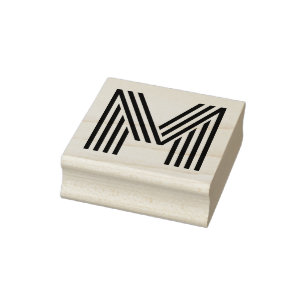 Monoton Letter M Rubber Stamp Rubberstempel