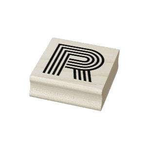 Monoton letter R Rubber Stempel