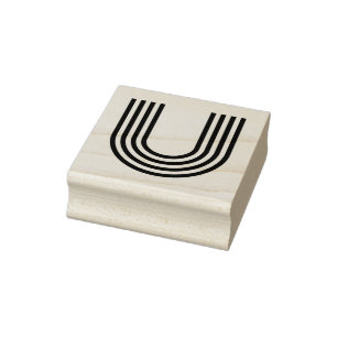 Monoton Letter U Rubber Stempel