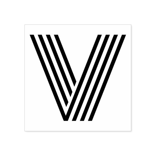 Monoton Letter V Rubber Stamp Rubberstempel (Afrduk)