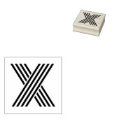 Monoton Letter X Rubber Stamp Rubberstempel (Gestempeld)