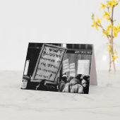 Monotone Beat B/W gedicht Kaart (Gele Bloem)
