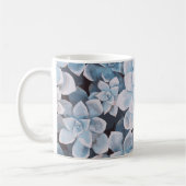 Monotone blauwe succulente Mok (Links)