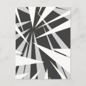 Monotone geometrisch grafisch ontwerp briefkaart (Voorkant)