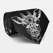 Monotone Giraffe stropdas ontwerp (Opgerold)