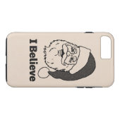 Monotone Inked I Geloof Santa iPhone 7 plus Hoesje (Achterkant (Horizontaal))