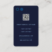 Monotone kleuren smartphone faux zien er blauw uit visitekaartje (Achterkant)