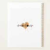 MONOTONE KOFFIE MAAKT JE HARTSLAG KOFFIE SPATTEN PLANNER (Achterkant)