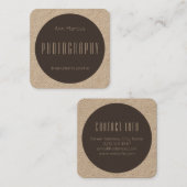 Monotone moderne geometrische stijlvaartuigen vierkante visitekaartje (Voorkant / Achterkant)