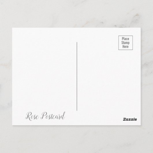 Monotone Roos [Briefkaart] Briefkaart (Achterkant)