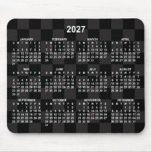 Monotone Zwarte Schaakbord 2027 Agenda