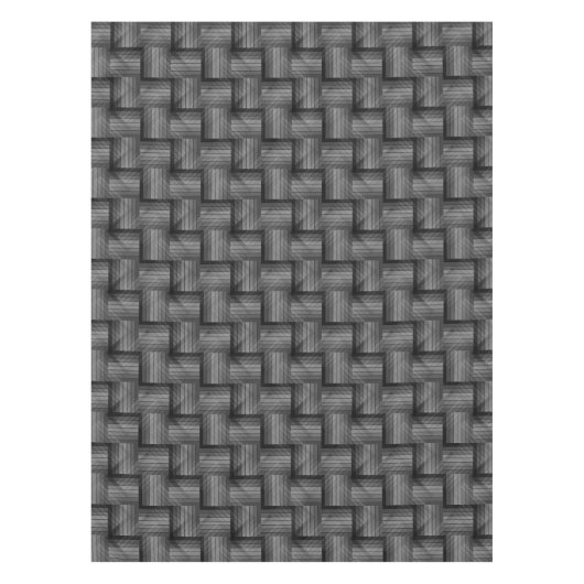 MONOTOON ZWARTE EN WITTE RETROSTIJL TAFELKLEED (Voorkant)