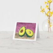 Monotype Avocados Blank Card Kaart (Gele Bloem)