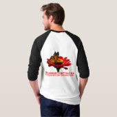 Monovlinder op bloem t-shirt (Achterkant volledig)