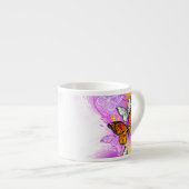 Monovlinder op Paarse Achtergrond Espresso Kop (Voorkant rechts)