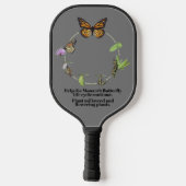 Monovlinder vlinder pickleball paddle (Achterkant)