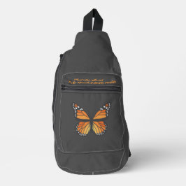 Monovlinder vlinder sling bag
