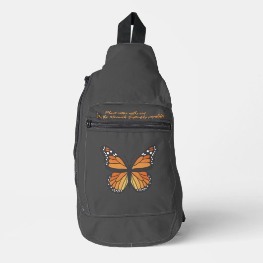 Monovlinder vlinder sling bag (Voorkant)