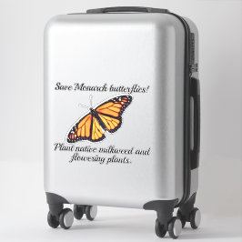 Monovlinder vlinder sticker