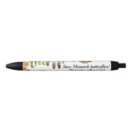 Monovlinder vlinder zwarte inkt pen