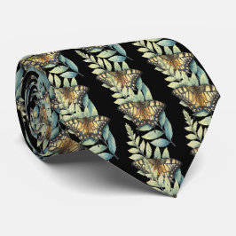 Monovlinder Vlinders Mooie Zwarte   Stropdas