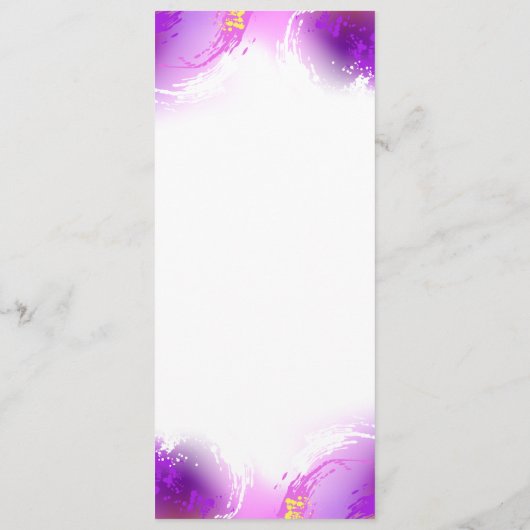 Monovlinder vlinders op paarse achtergrond advieskaart (Achterkant)