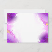 Monovlinderkevers op paarse achtergrond notitiekaartje (Achterkant)