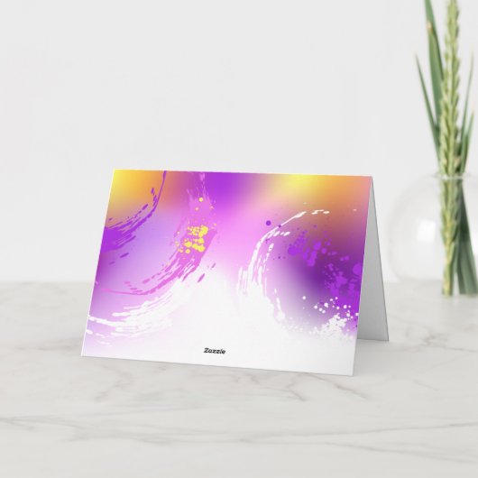 Monovlinders op Paarse Achtergrond (Achterkant)