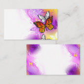 Monovlinders op Paarse Achtergrond Advieskaart (Voorkant / Achterkant)