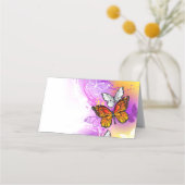 Monovlinders op Paarse Achtergrond Afsprakenkaart (Achterkant)