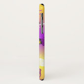 Monovlinders op paarse achtergrond Case-Mate iPhone case (Achterkant/links)