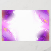 Monovlinders op Paarse Achtergrond Flyer (Achterkant)