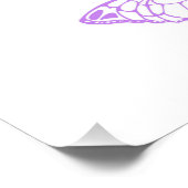 Monovlinders op Paarse Achtergrond Foto Afdruk (Hoek)