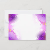 Monovlinders op Paarse Achtergrond Kaart (Achterkant)