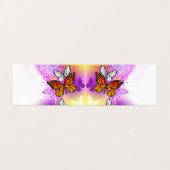 Monovlinders op paarse achtergrond visitekaartje (Buitenkant ongevouwen)