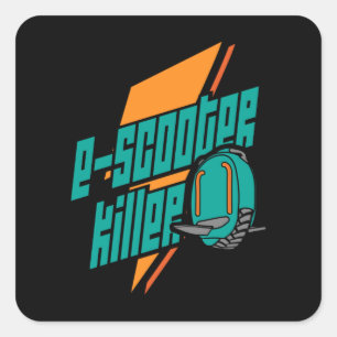 Monowheel Scooter Killer EUC EWheel Vierkante Sticker