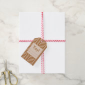 MonoZag & Grace Warm Kaneel Cadeaulabel (Met Touw)