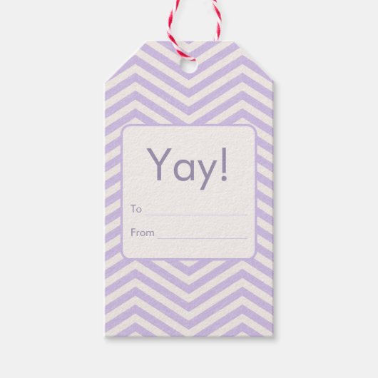 MonoZag & Grace Zachte Lavendel Cadeaulabel (Voorkant)
