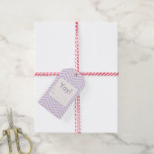 MonoZag & Grace Zachte Lavendel Cadeaulabel (Met Touw)