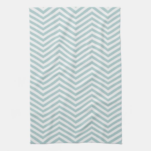MonoZag Zachte Aqua Theedoek (Verticaal)