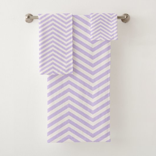 MonoZag zachte lavendel Bad Handdoek (Insitu)