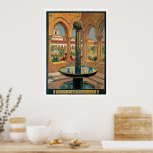 Monreale Italië Vintage Travel Poster (Keuken)